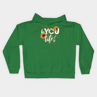 Beyoutiful. Floral design Kids Hoodie